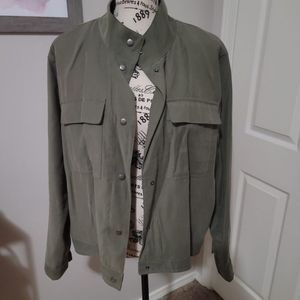 Old Navy Women's Olive Utility Jacket (L)